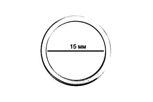 Кольцо для бюстгальтера, металл, белое, 15 мм