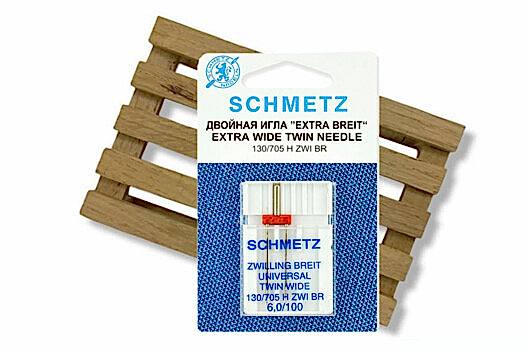 Schmetz Универсальные двойные №100/6.0, 1 шт