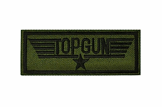 Термоаппликация TOPGUN, 9х3.5 см