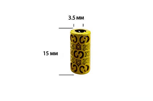 Наконечник металлический TC19, 15х3.5 мм, желтый